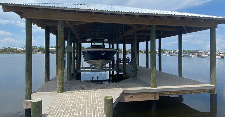 Boat House Construction Service - Gulf Coast Dock Masters