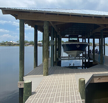Boat House Construction - Gulf Coast Dock Masters