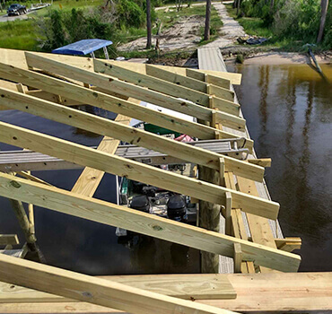 Boat House Construction - Gulf Coast Dock Masters
